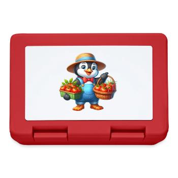 Pingouin du jardinier Fier assistant à 🐧🌱 la récolte - Boîte à goûter - rouge - Devant