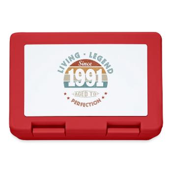 legend since 1991 cadeau drôle anniversaire 31 ans - Boîte à goûter - rouge - Devant