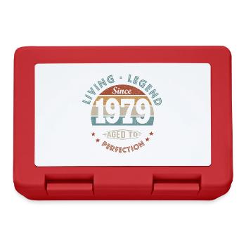 legend since 1979 funny birthday gift 42 years - Lunchbox - red - Front