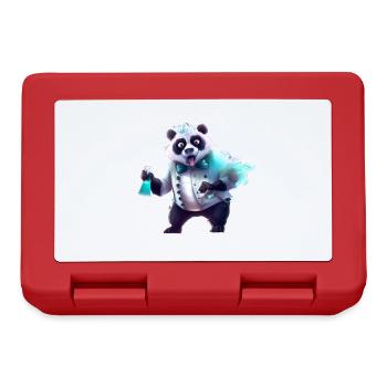 Panda scientist - Lunchbox - red - Front