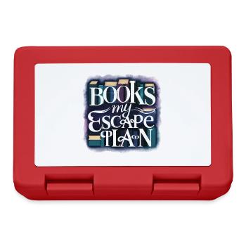 Bookworm Bookworm Saying My Escape Plan - Lunchbox - red - Front