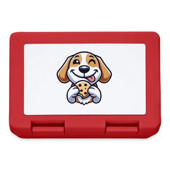 Beagle Dog Dessert Cookie Candy - Lunchbox - red - Front