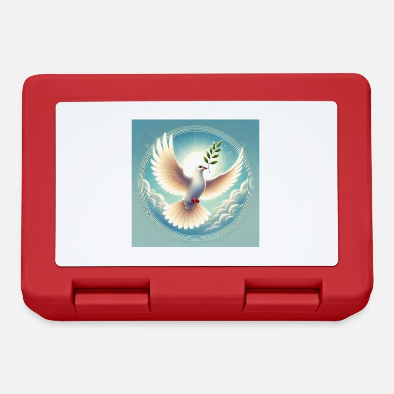 Peace - Lunchbox - red