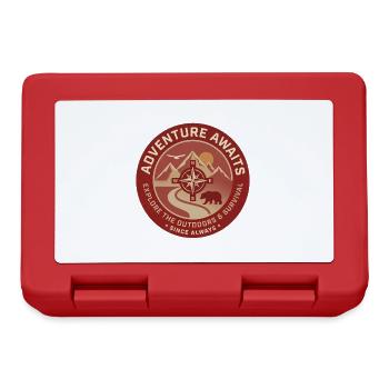 Forest Adventure Compass Badge - Lunchbox - red - Front