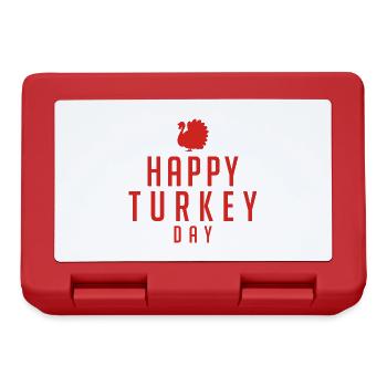 Happy Turkey Day - Brotdose - Rot - Vorne