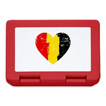 Drapeau du Cœur de Belgique - Boîte à goûter - rouge - Devant