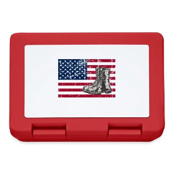 Welcome Home My Husband My Soldier My Hero - Lunchbox - red - Front