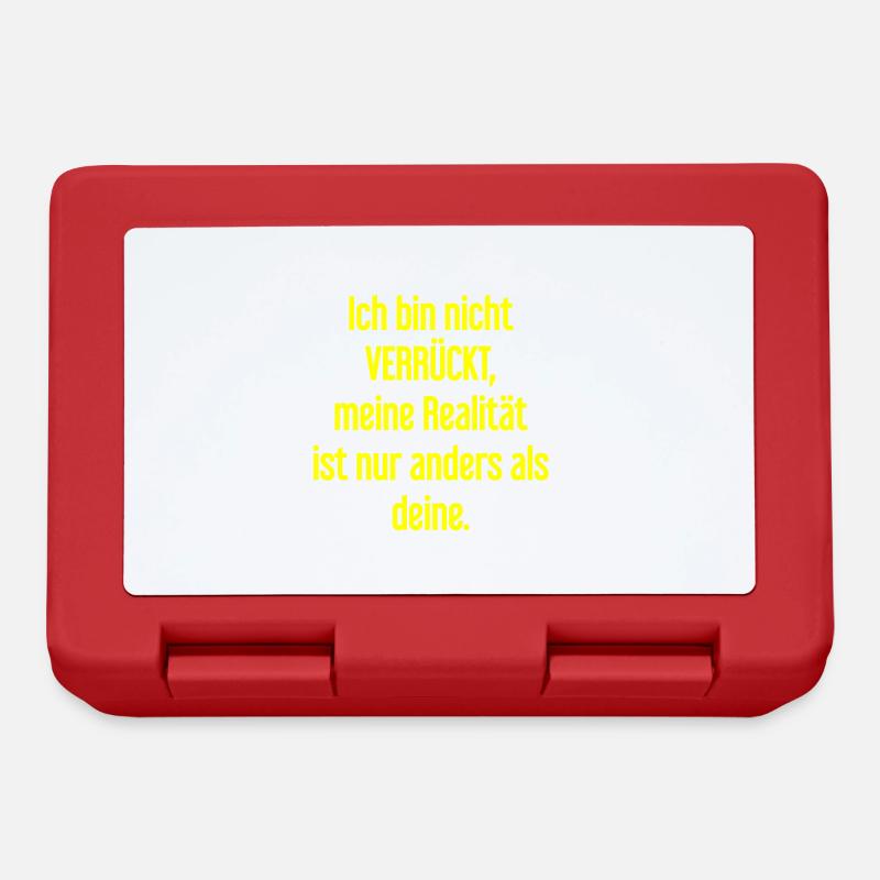 I'm not crazy – my reality is different - Lunchbox - red