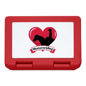 Westernriding / I love western riding - Lunchbox - red - Front