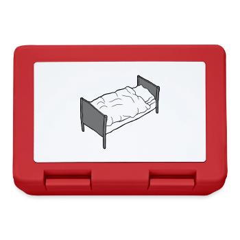 Bed frame bedroom furniture - Lunchbox - red - Front