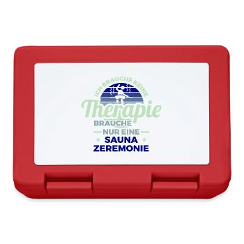 Sauna Zeremonie by the Manzanita`s - Brotdose - Rot - Vorne