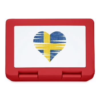 Sweden Heart by the Manzanita`s - Brotdose - Rot - Vorne