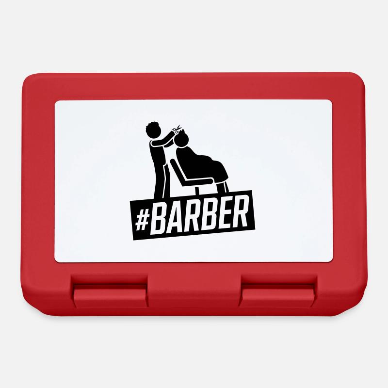 Barber Friseur - Brotdose - Rot
