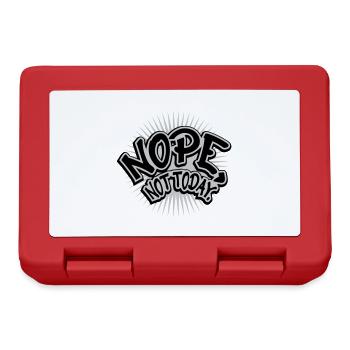 Comic Font Nope - Lunchbox - red - Front
