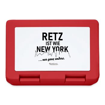 Retz Stadt Österreich ist wie New York - Brotdose - Rot - Vorne