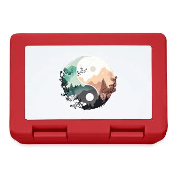 Ying Yang - Mountains / Beach - Lunchbox - red - Front