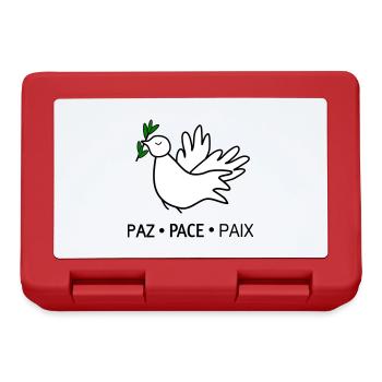 Peace - Lunchbox - red - Front