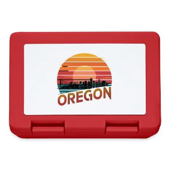 Oregon Portland Amerika Bundesstaat für Oregon - Brotdose - Rot - Vorne