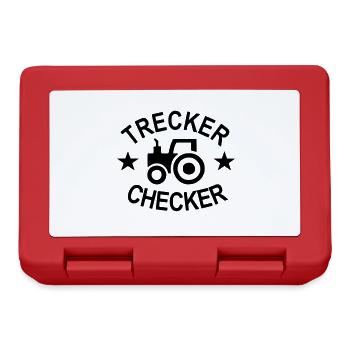 Trecker checker with the tractor - Lunchbox - red - Front