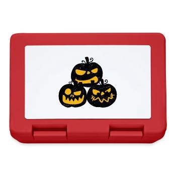 Halloween Geschenk - Brotdose - Rot - Vorne