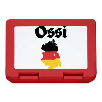 Ossi DDR Ostdeutschland - Brotdose - Rot - Vorne