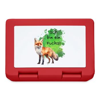 Ich bin ein Fuchs! - Brotdose - Rot - Vorne