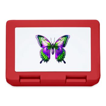 Papillon - Boîte à goûter - rouge - Devant