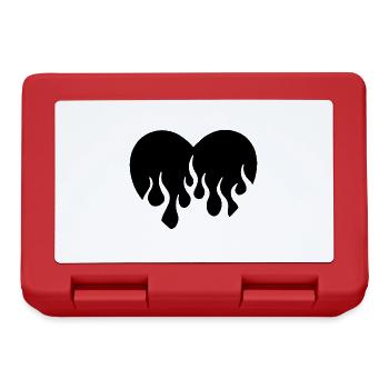 Heart in flames - Lunchbox - red - Front