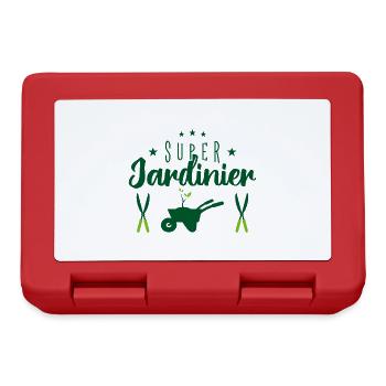 super jardinier - Boîte à goûter - rouge - Devant
