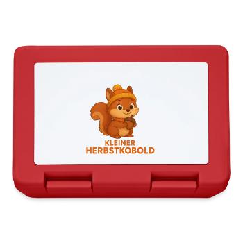 Kleiner Herbstkobold - Brotdose - Rot - Vorne