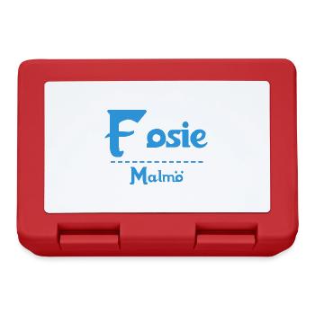 Fosie – Malmö Sky Blue Design - Lunchbox - red - Front