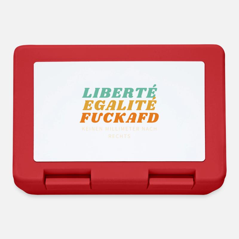Liberté Egalité FuckAfD - Brotdose - Rot