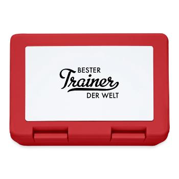 bester trainer der welt - Brotdose - Rot - Vorne