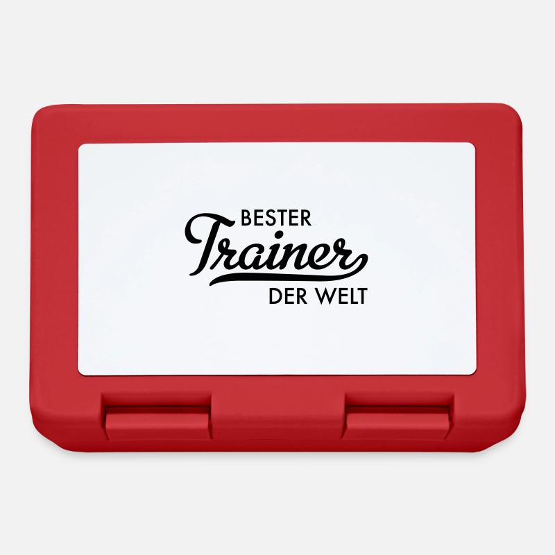 bester trainer der welt - Brotdose - Rot