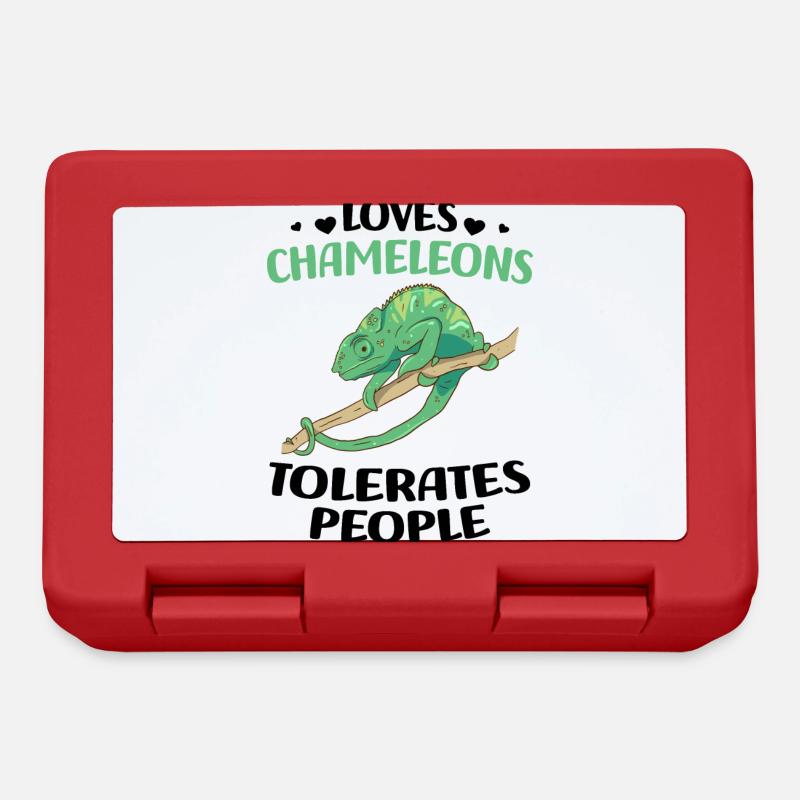 Chameleon - Lunchbox - red