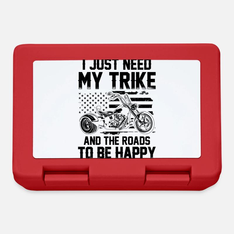 Moto Trike - Boîte à goûter - rouge