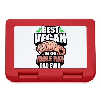 Naked mole rat vegan - Lunchbox - red - Front