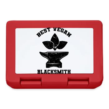 Blacksmith Vegan - Lunchbox - red - Front