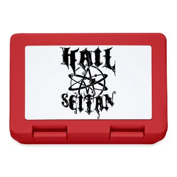 Hail Seitan - Vegan Atheist - Brotdose - Rot - Vorne