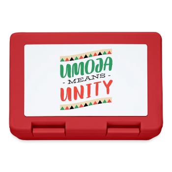 Kwanzaa USA African American Festival Celebration Saying - Lunchbox - red - Front