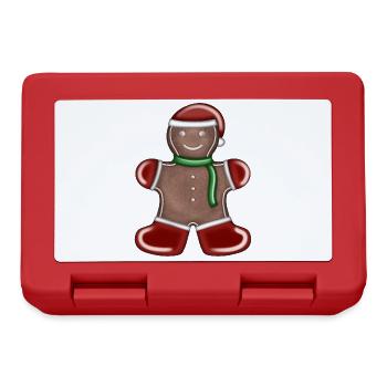Gingerbread Man: Père Noël - Boîte à goûter - rouge - Devant