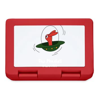 The moon calf in the UFO in white - Lunchbox - red - Front