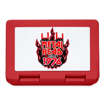 METALHEAD since 1976 - Brotdose - Rot - Vorne