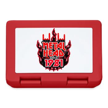 METALHEAD since 1981 - Lunchbox - red - Front