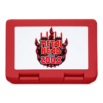 METALHEAD since 2008 - Brotdose - Rot - Vorne
