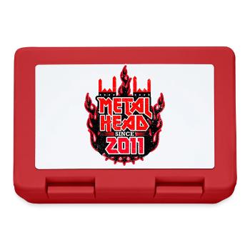 METALHEAD depuis 2011 - Boîte à goûter - rouge - Devant