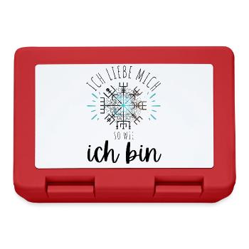 Wegweiser Motivation - VEGVISIR - Brotdose - Rot - Vorne