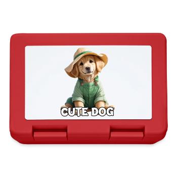 Golden Retriever - Lunchbox - red - Front