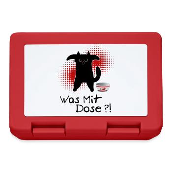 Hungry Cat - What about can?! - Lunchbox - red - Front