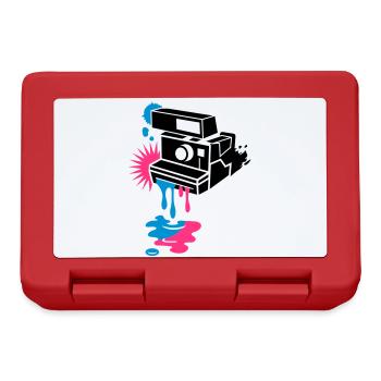 Appareil photo instantané - La peinture dégouline - Boîte à goûter - rouge - Devant